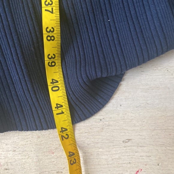 Vince Rib Scoop Neck Camisole Dress in Navy Blue - Picture 10 of 10